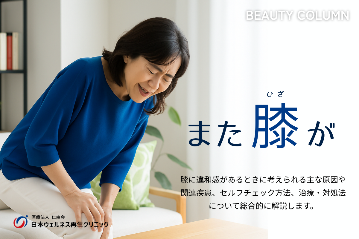 膝に違和感を感じたら知っておくべき原因と対処法